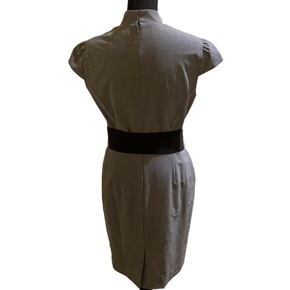 Antonio Melani ANIKA Belted Sheath Gray Dress, Sz 8 - Picture 6 of 9